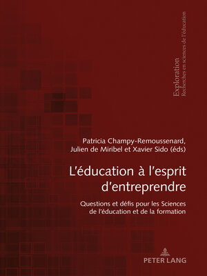 cover image of L'éducation à l'esprit d'entreprendre